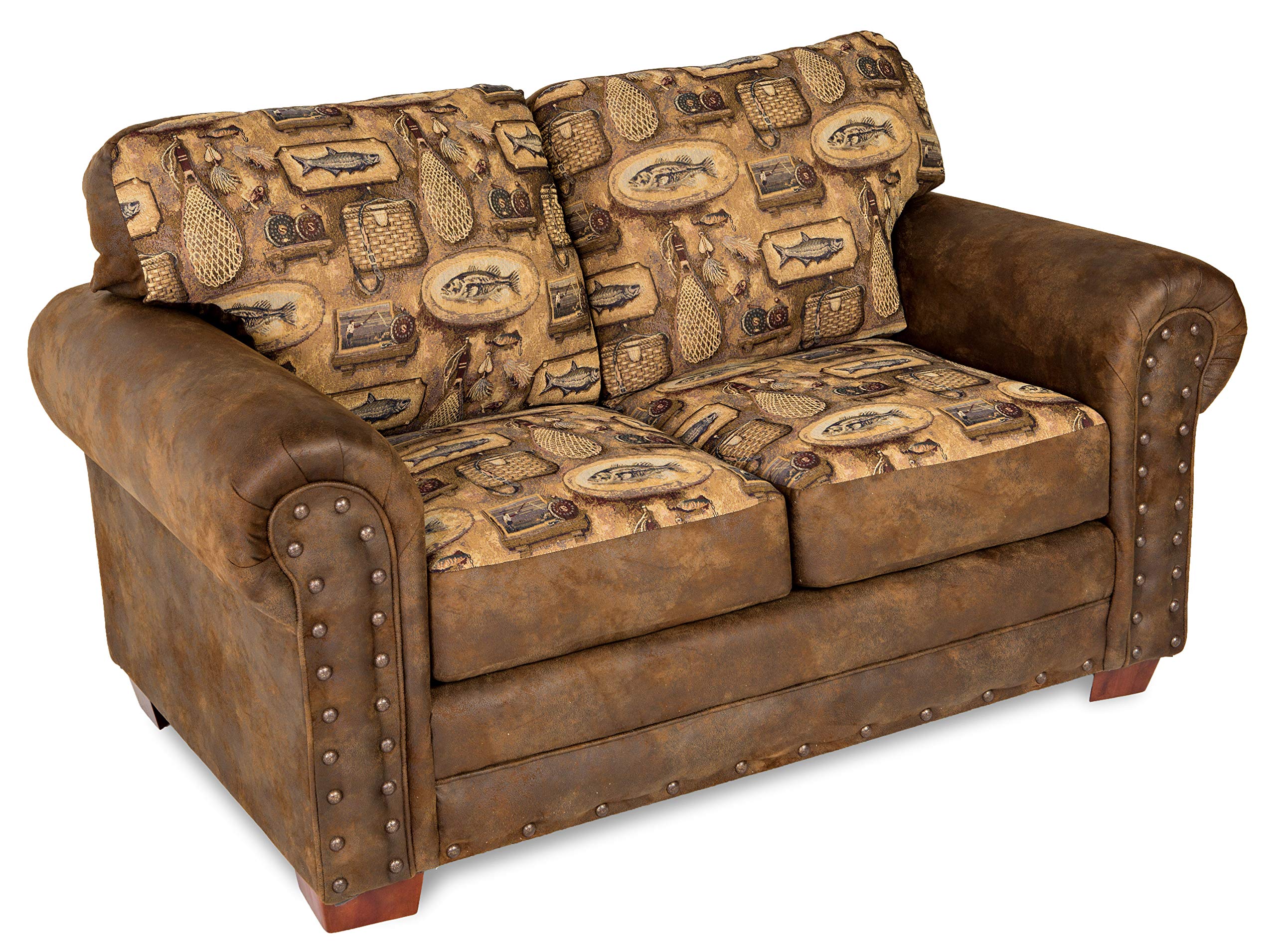 American Furniture Classics Model River Bend Loveseat, Brown